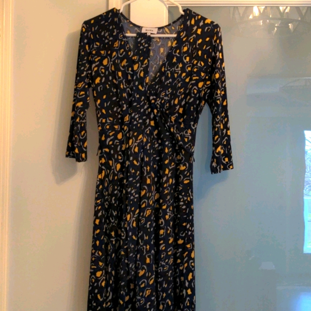 Leota faux wrap dress